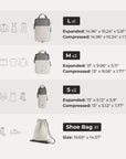 Blast 6PCS Compression Travel Packing Cubes - BAGSMART