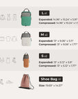 Blast 6PCS Compression Travel Packing Cubes - BAGSMART