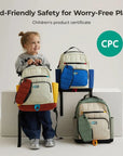 Walker 14L Featherlight Color Block Kids Backpack with Pencil Case - BAGSMART