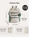 Walker 25L Featherlight Travel Diaper Backpack - BAGSMART