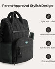 Walker 25L Featherlight Travel Diaper Backpack - BAGSMART