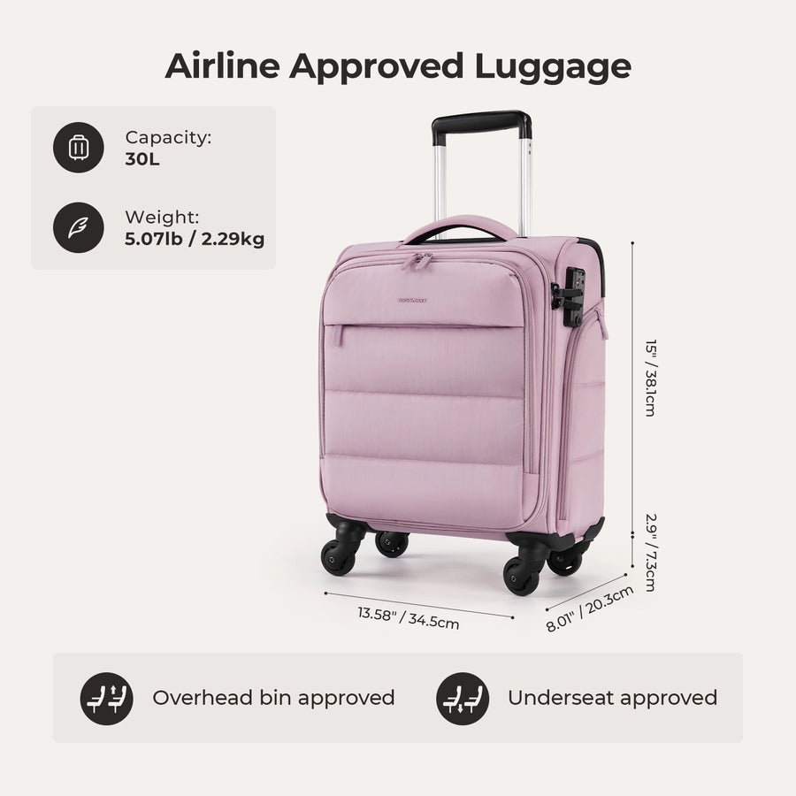 Bagsmart 16" Personal Item Carry on Luggage