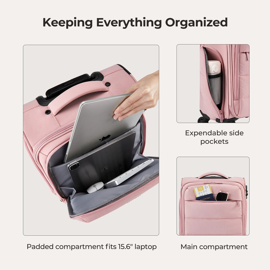 Bagsmart 16" Personal Item Carry on Luggage