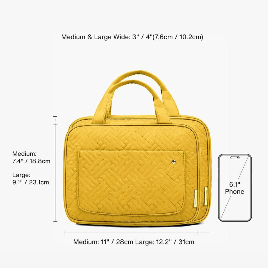 Bonchemin Yellow The Space Saver Toiletry Bag - BAGSMART