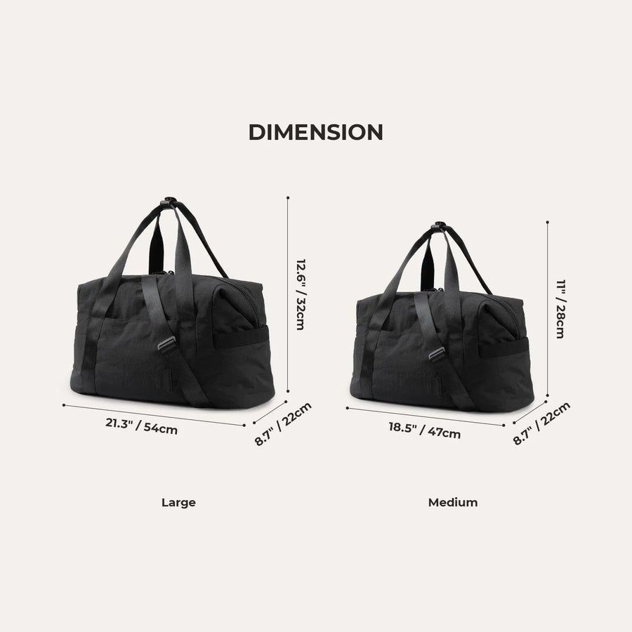 Zoraesque Duffel Black - BAGSMART