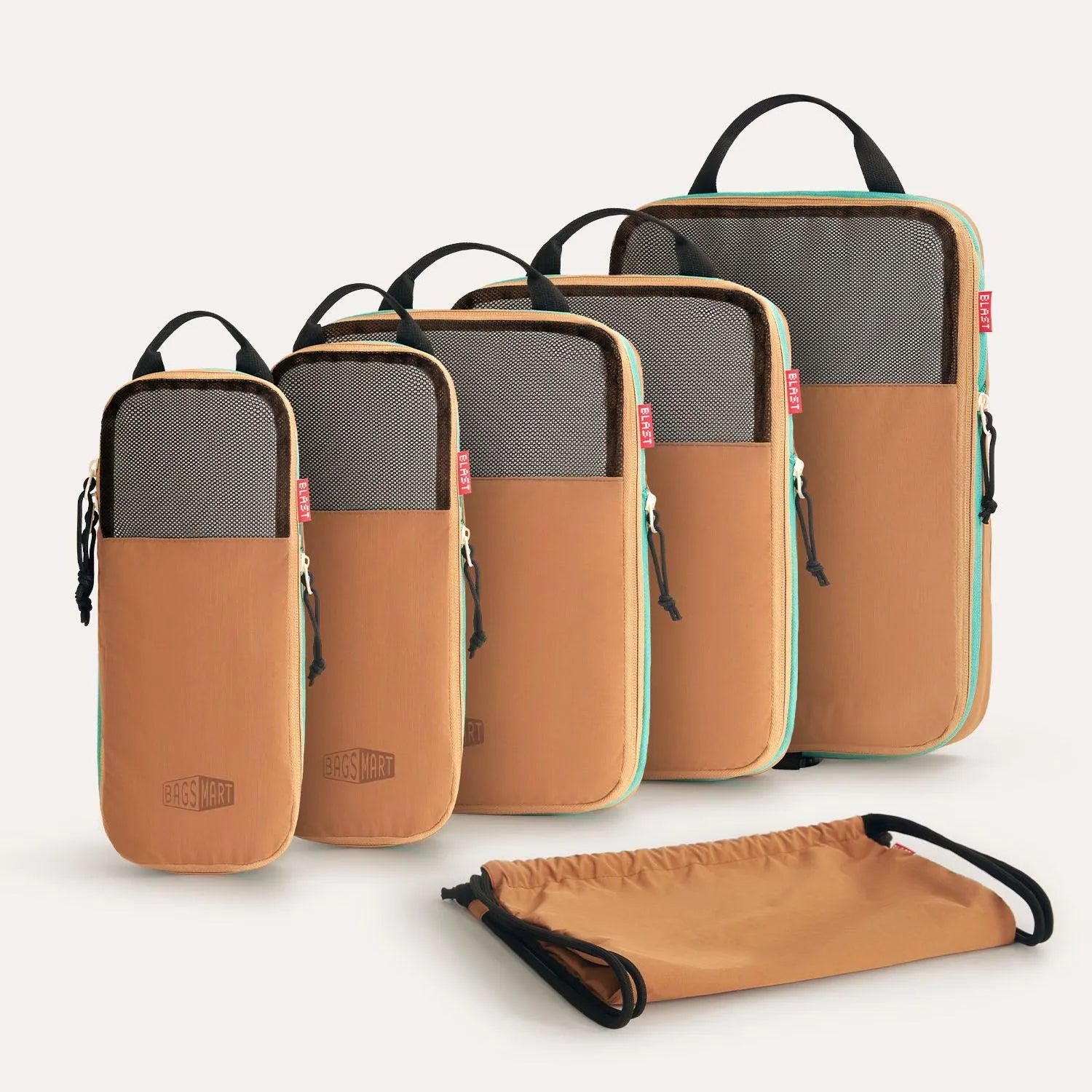 Blast 6PCS Compression Travel Packing Cubes - BAGSMART