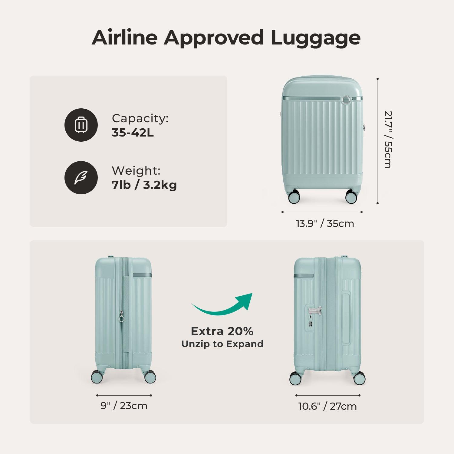 Roamer Expandable 20" Carry On Luggage - BAGSMART