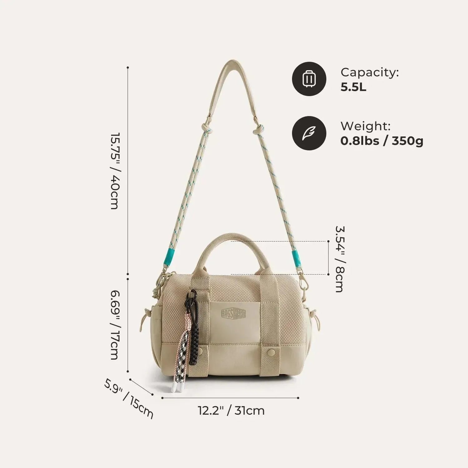 5.5L Mini Gym Duffle Bag (FREE GIFT) - BAGSMART