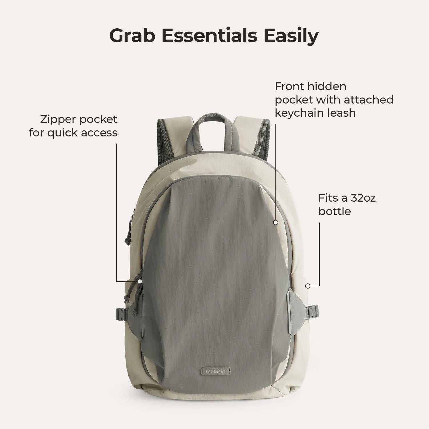Soar 25L 180° Open Clamshell Travel Backpack Set - BAGSMART