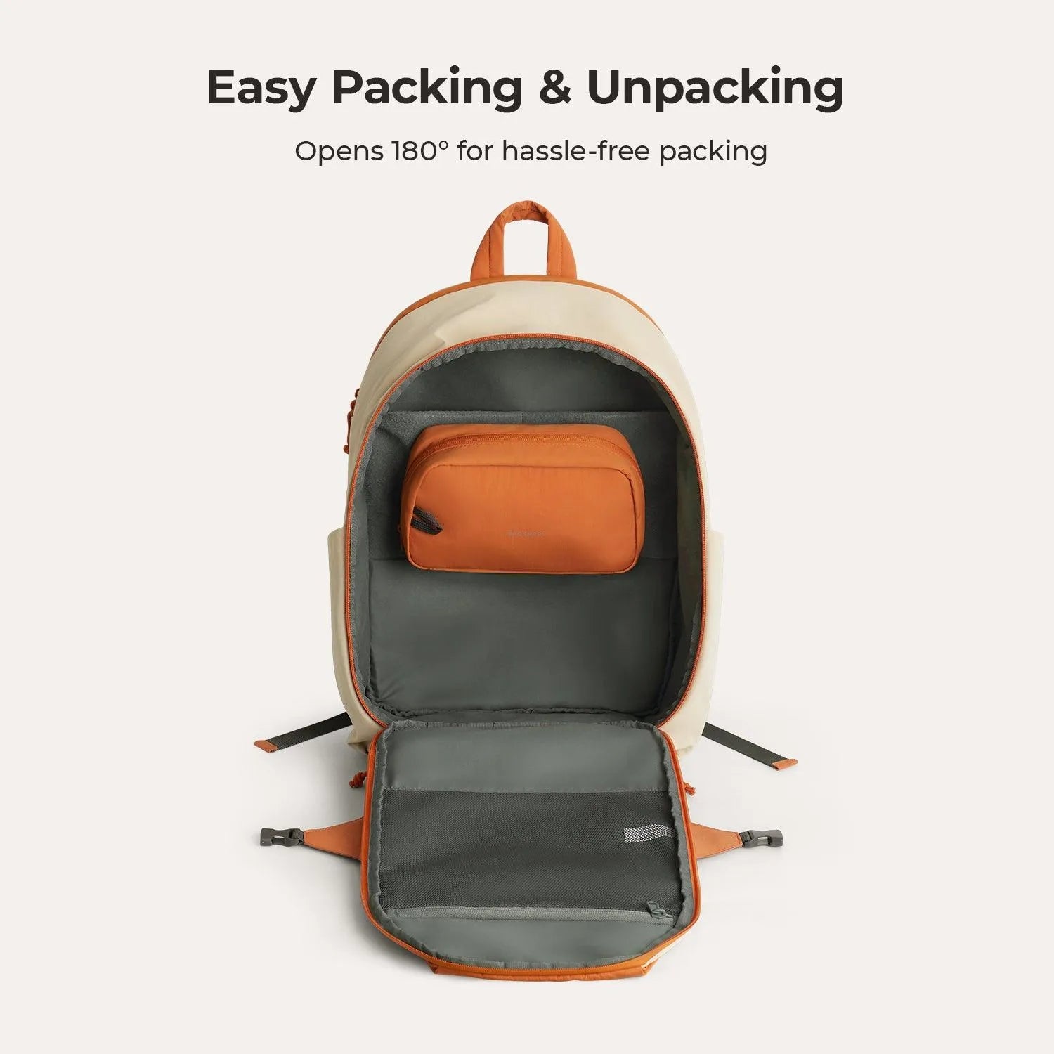 Soar 25L 180° Open Clamshell Travel Backpack Set - BAGSMART