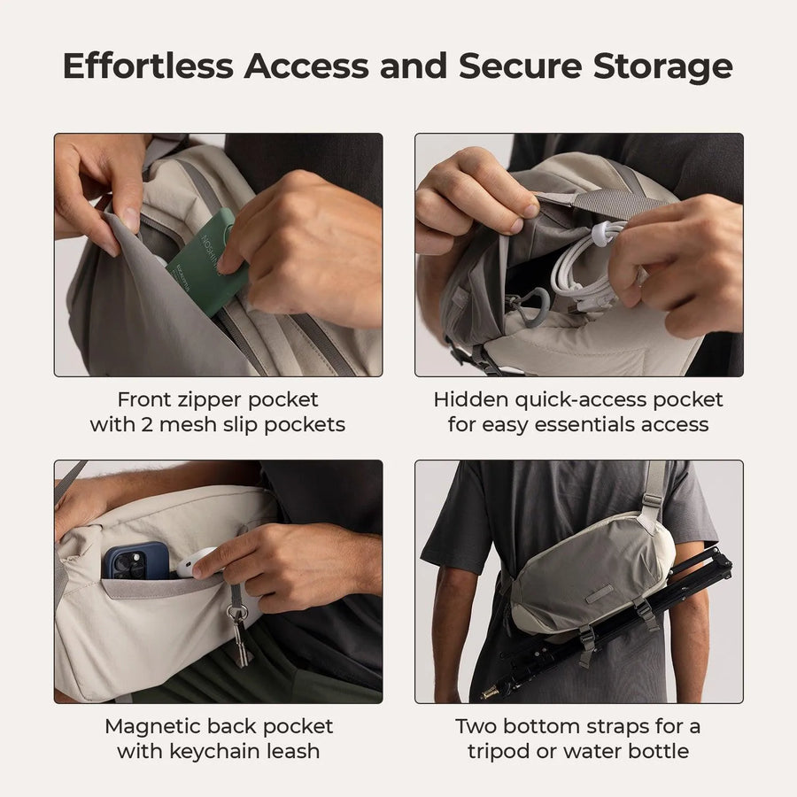 Soar 6L Camera Sling Bag with Tripod Holder - BAGSMART