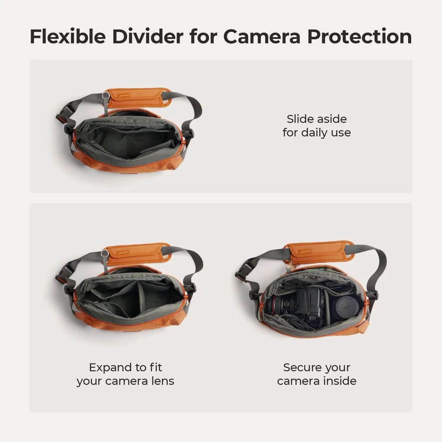 Soar 6L Camera Sling Bag with Tripod Holder - BAGSMART
