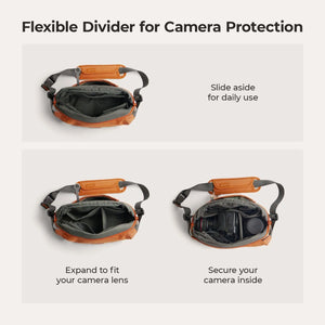 Soar 6L Camera Sling Bag with Tripod Holder - BAGSMART