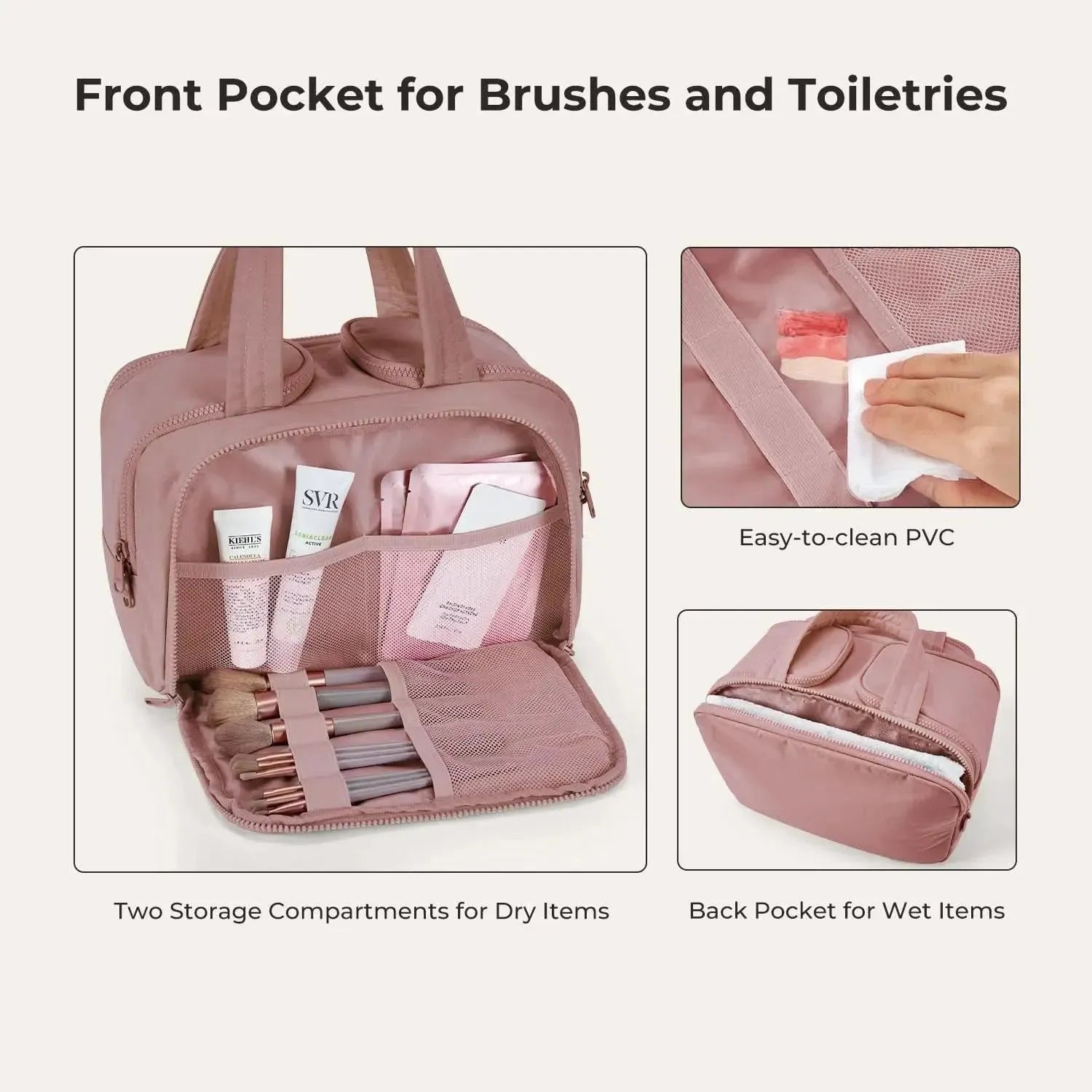 Zora Spacesaver 4-in-1 Toiletry Bag - BAGSMART